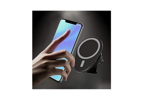 Cargador Carro Carregamento Sem para iPhone 12 Pro Max YIZHOOD Negro