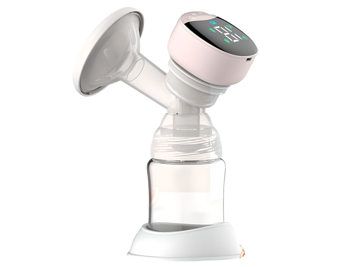 Extractor de leche eléctrico Yunzii con pantalla LED para masaje de lactancia: silencioso e indoloro.