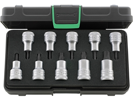 Juego de Llaves de Vaso 45323 Torx 54Tx/10 Tlg.Kn STAHLWILLE