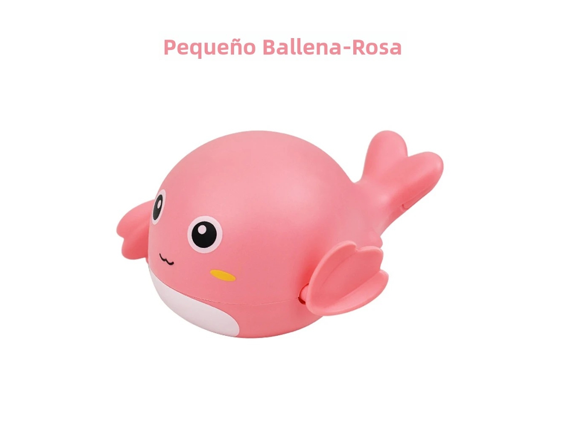 Juguete De Baño (rosa), Una Adorable Ballena. No Necesita Pilas, Funciona A Cuerda.