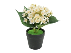 Flor de seda de hortensia bonsái, decoración interior, planta artificial TRUYUETY
