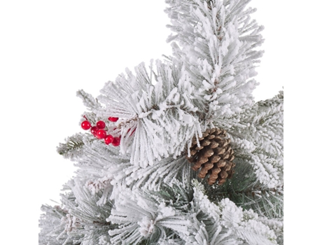 Árbol de Navidad blanco/verde 120 cm BELIANI Masala