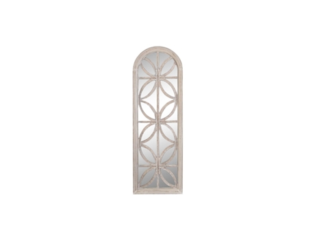 Espejo de pared DKD Home Decor Cristal Blanco Madera MDF Decapé (60 x 2,5 x 180 cm)
