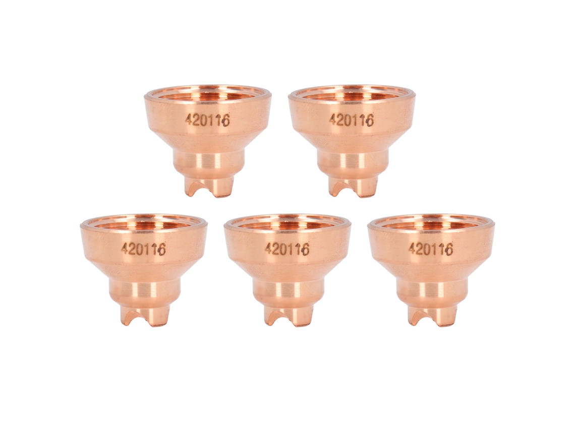 Juego de 5 piezas de protectores de punta de latón para la máquina de corte por plasma Soplete PMX 30XP