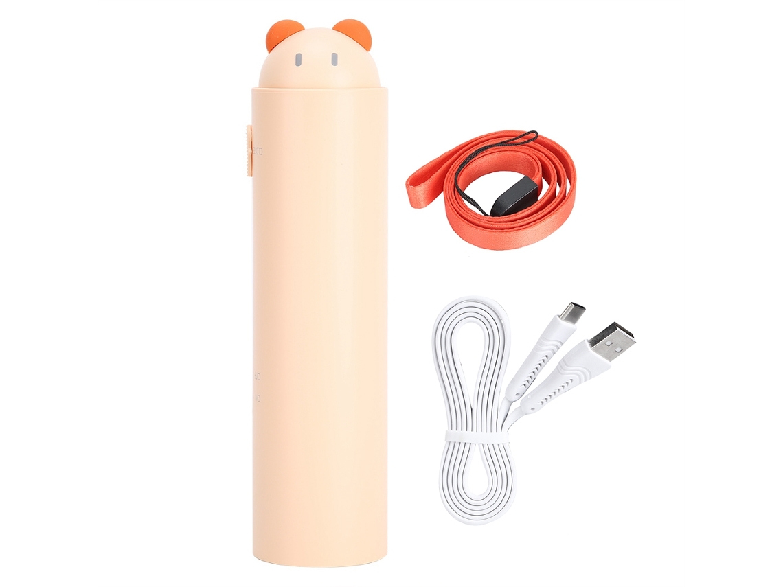 Mini batería externa portátil telescópica Vents USB color beige