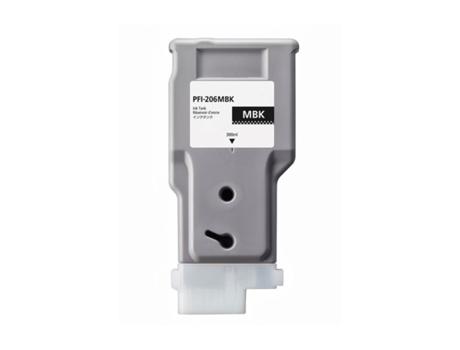 Cartucho de Tinta Compatible CANON Pfi206 Negro Mate Tinta Pigmentada (5302B001)