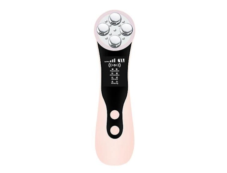 Instrumento de belleza Facial eléctrico portátil Ems vibración radiofrecuencia máquina de elevación y estiramiento rosa BISBISOOUS