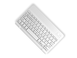 Teclado Magnético Inalámbrico Con Accesos Directos Y Soporte Para Lápiz Para Tablet Ios De 10,2 Pulgadas, Rosa Y Blanco.