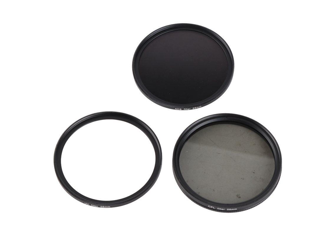 2026-set De Filtros Para Cámara 3 En 1: Uv, Cpl Y Nd Para Lentes Dslr