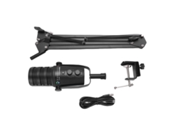 Kit De Micrófono Y Brazo Flexibles Profesional Para Grabación De Podcast Usb Con Control Knob Para Ordenador Pc Teléfono