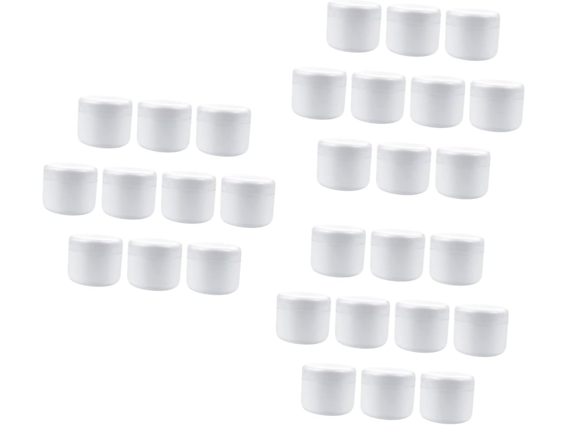 Juego De 30 Prácticos Envases De Plástico Para Cosméticos, Cajas Vacías Para Cremas, Lociones Y Más.