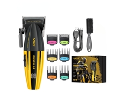Cortadora de pelo eléctrica profesional, 9000 RPM, inalámbrica, para hombres.