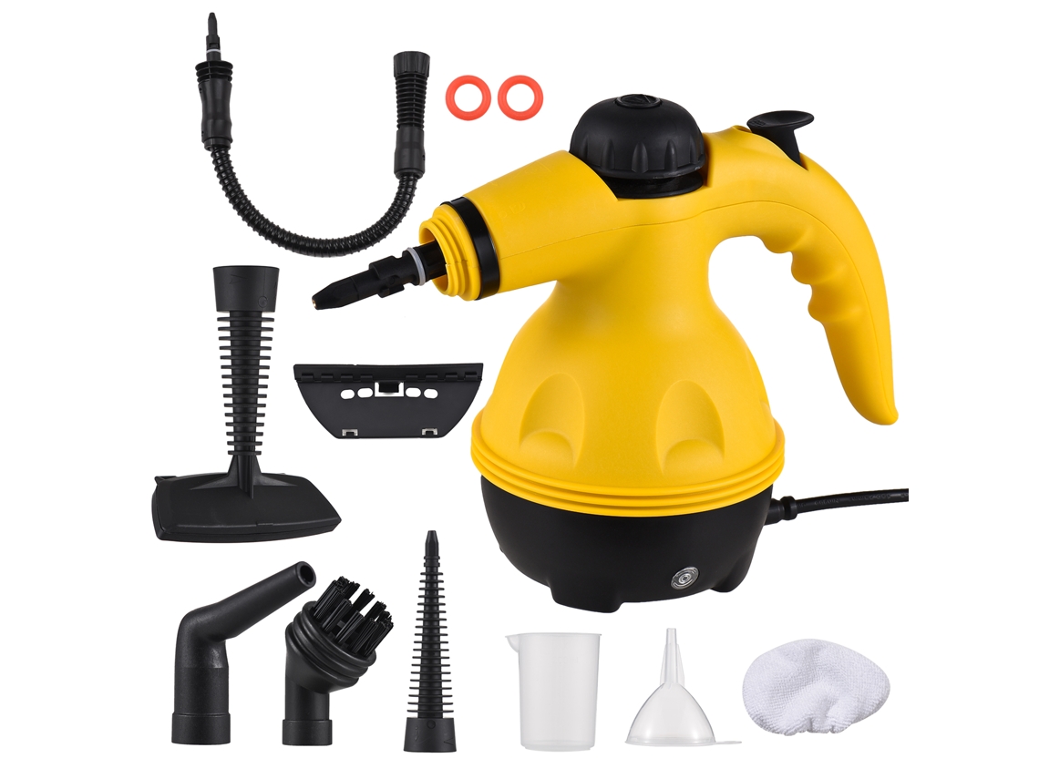 Limpiador A Vapor Portátil De Alta Presión De 1000 W Con 10 Accesorios Para Cocina, Coche Y Baño.