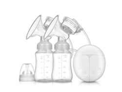 Extractor de leche eléctrico doble con recolector de leche doble, blanco, MISSCA