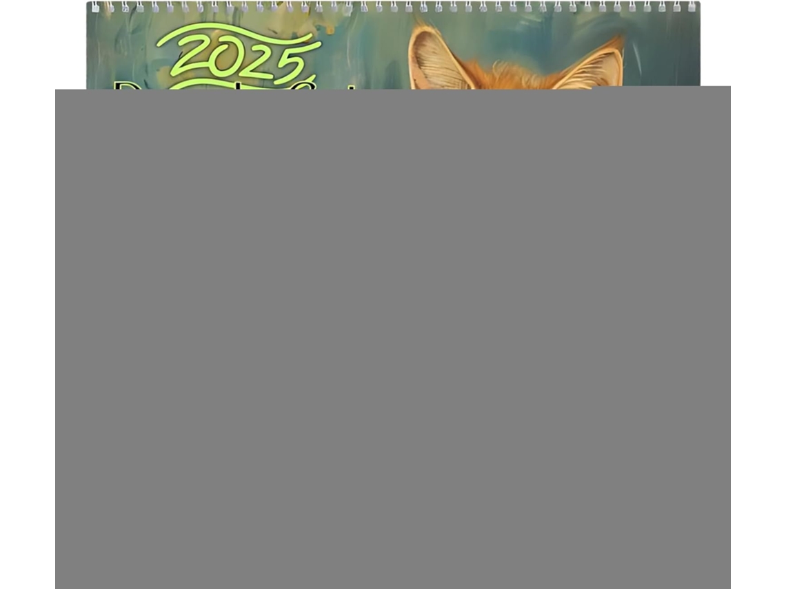 Calendário De Parede 2025 Com Gatos Engraçados– De Gato Fofo| Grande De 12 Meses De| Bêbado| 21, 5 X 28 Cm–