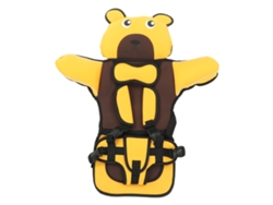 Silla De Seguridad Infantil Con Arnés De 5 Puntos, Ajustable, Lavable A Máquina, Color Amarillo.