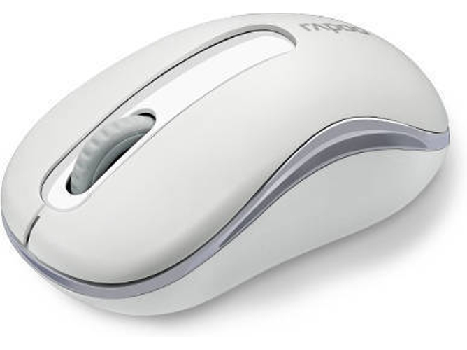 Ratón RAPOO M10 Plus (Inalámbrico - Óptico - 1000 dpi - Blanco)