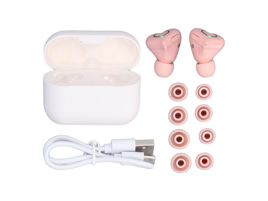 Auriculares Inalámbricos Con Forma De Corazón, Bonitos Y Elegantes, Sonido Estéreo Hifi, Micrófono Incorporado, Auriculares Inalámbricos Bluetooth 5.