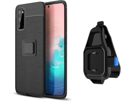 Funda Samsung S20 Rugged Leather con Soporte de Cintura Negro