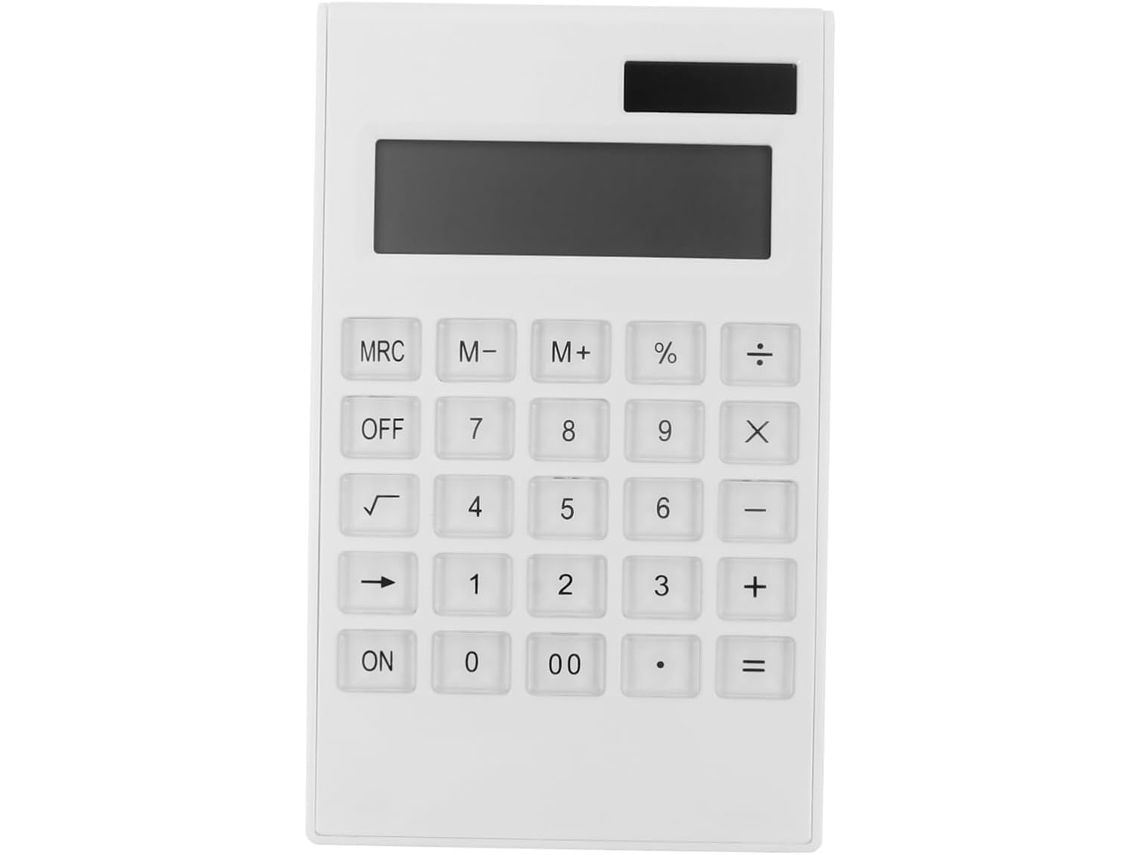 Calculadora solar ultradelgada para uso diario en la oficina, con teclas, alimentada por energía solar, Gokoco
