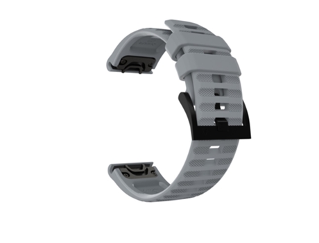 Correa de Silicona ajustable para Garmin Fenix 7/6 Sapphire GPS/6 Pro GPS/6 GPS/5 Plus/5 - canoso