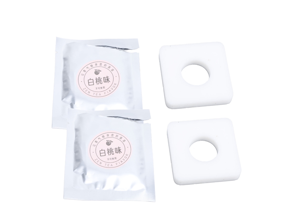 2pcs Tabletes De Aromaterapia Para Ventilação De Carro E Casa Com Scent De Pêssego Branco