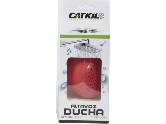 Altavoz Catkil Bluetooth ducha atlanta rojo red