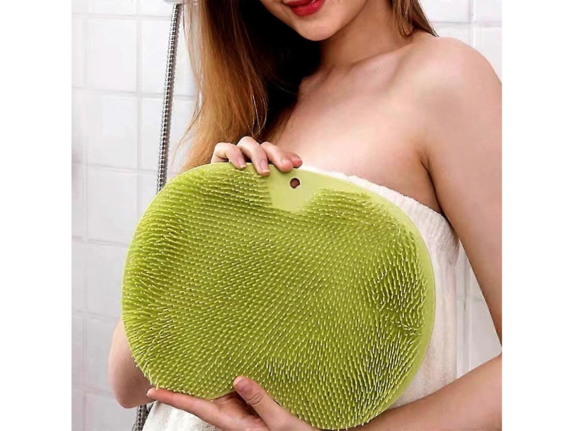 Rebe-escobilla De Pie De Silicona Para Ducha Con Masaje Limpieza Profunda Exfoliación Spa Aumento De La Circulación Sangrunea Verde
