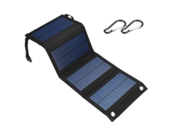 Ferramenta Painel Solar Dobrável Lx-20W Painéis Solares Pretos 20W Carregador Monocristalino Premium Compatível com Geradores 