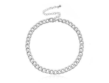 Punk Hip Hop Collar de gargantilla corta gruesa gruesa Collar de cuello minimalista simple