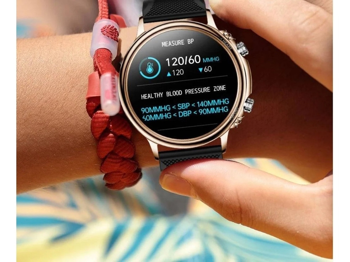 Reloj inteligente Yizhood CF81 de oro rosa