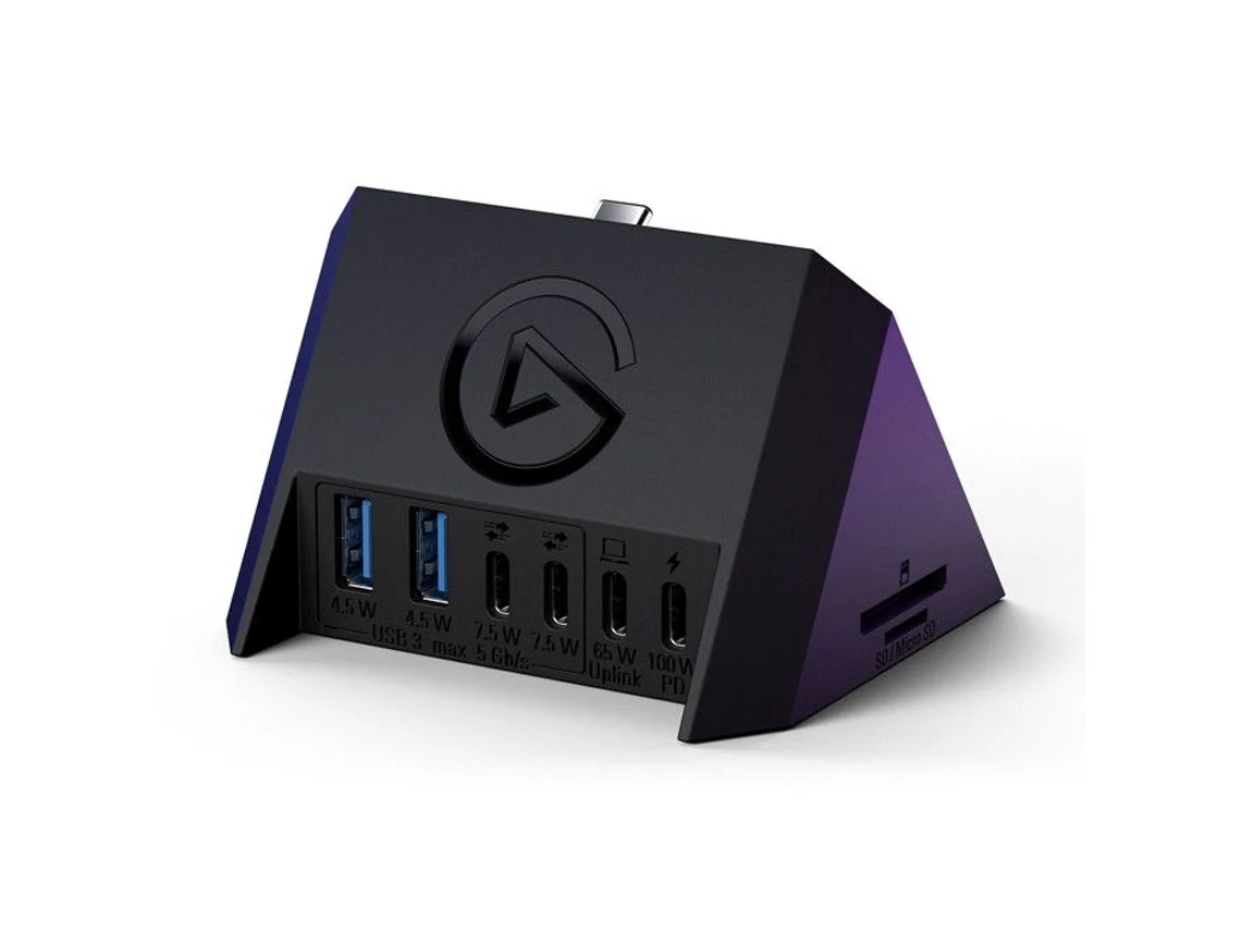 Hub Usb Elgato Hub Usb Para Stream Deck 4 Puertos Power Delivery Lector De Tarjeta Sd/microsd
