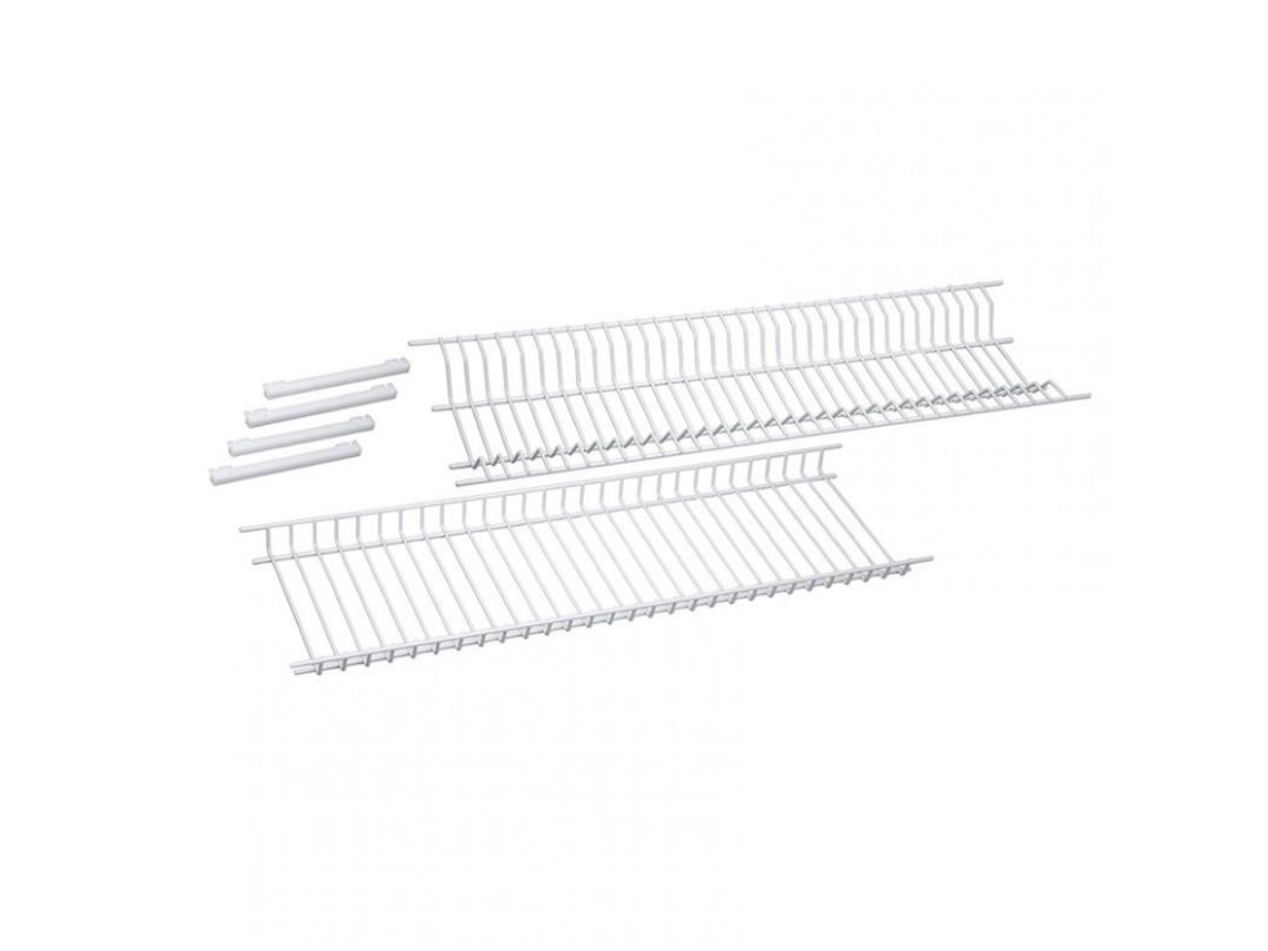 Escurreplatos + escurrevasos blanco 85 cm conjunto