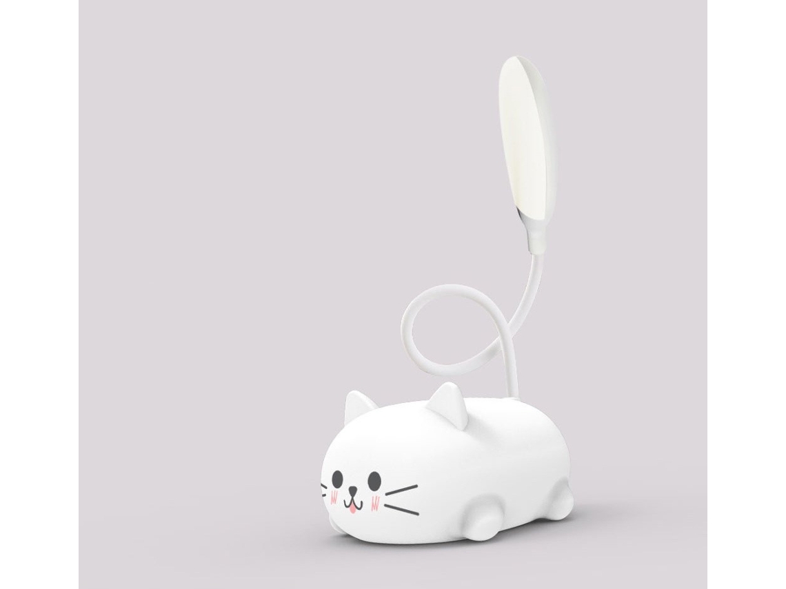 Lámpara De Mesa Elegante Con Forma De Gatito, De 26 Cm, Para Decoración De Interiores, Ideal Para La Habitación De Una Niña O De Un Niño.