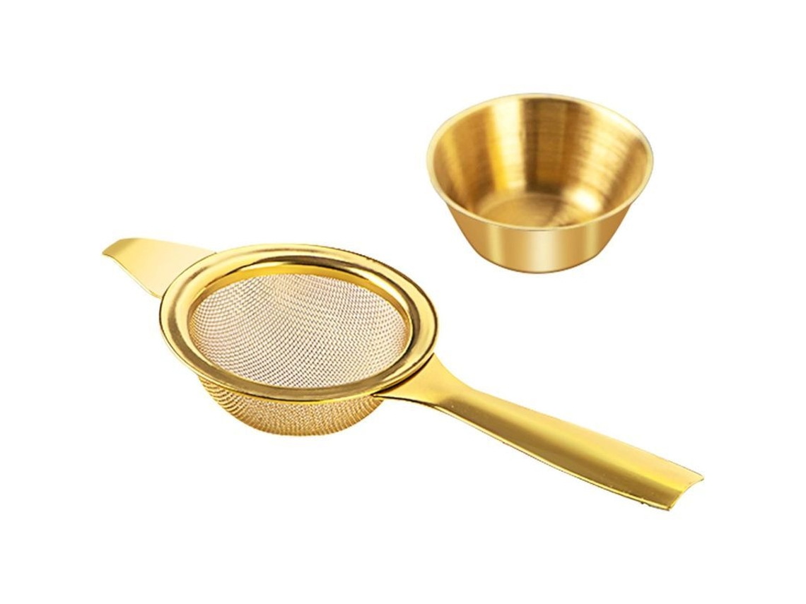 Filtro De Té De Acero Inoxidable Para Té De Hojas Sueltas Con Recipiente Antigoteo, Ideal Para Tazas Pequeñas Y Teteras.
