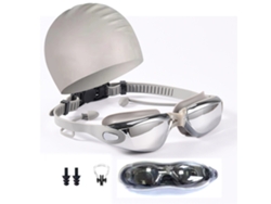 Gafas de natación con pinza nasal y tapones para los oídos Rnemitery