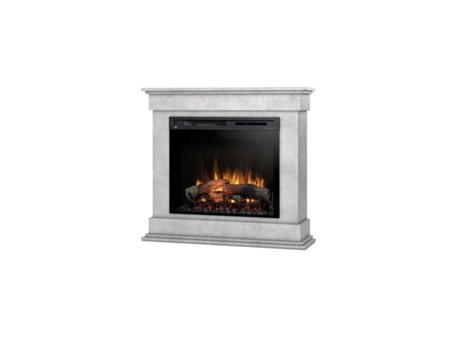 Chimenea eléctrica LED independiente LENOX 28' Cemento 103 x 94 x 29 OUTINFIRE
