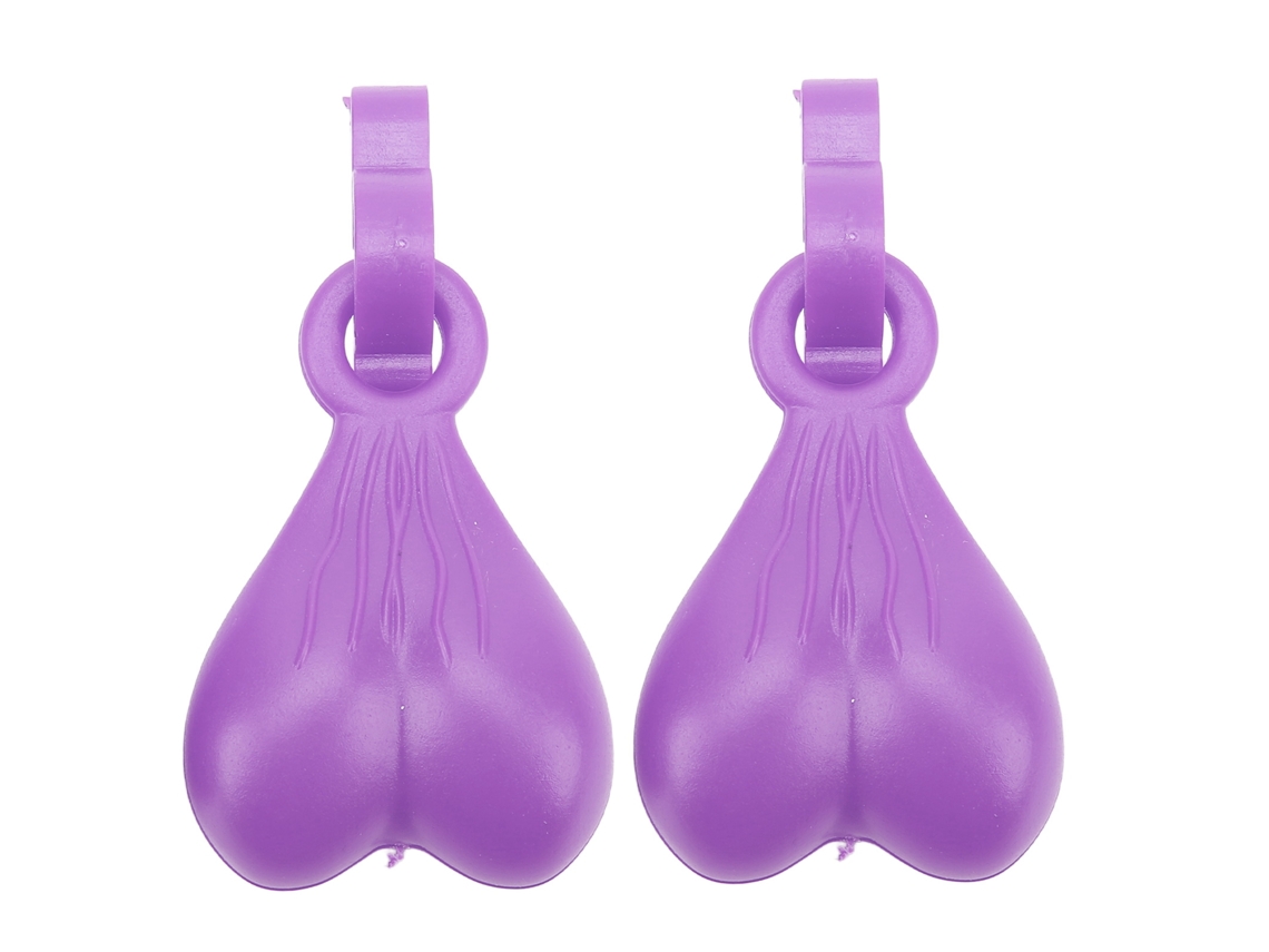Lindo llavero de chancla morada, regalo de cumpleaños