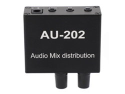 Mini Mezclador De Audio Estéreo 2 En 2 Con Adaptador De Enchufe Europeo De 100-240 V.