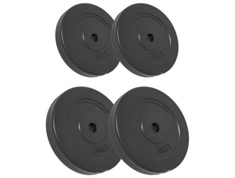 Placas De Pesas VIDAXL 4 Uds Cemento 30 Kg