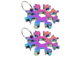 Juego De 2 Llaves Para Nieve, Acero De Alto Carbono, Llave Multifuncional, Herramienta Manual Colorida