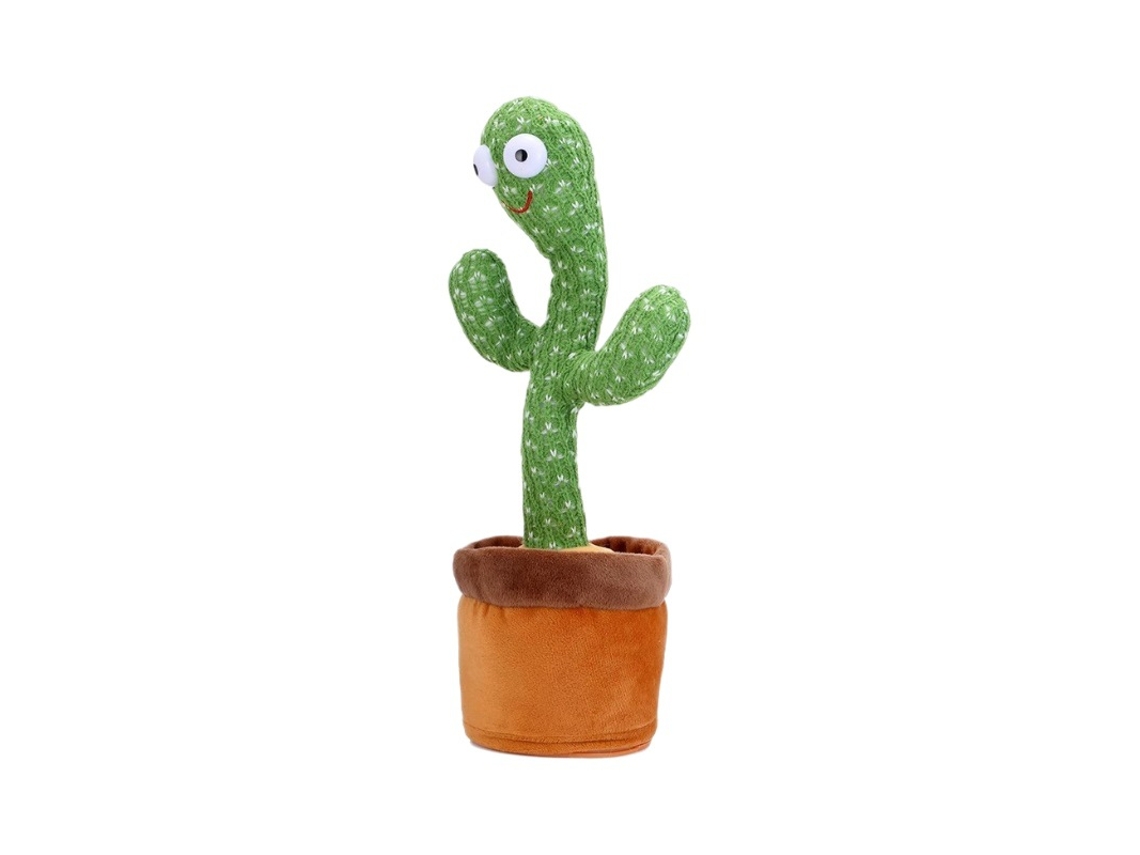 Cactus de juguete que habla, baila y emite sonidos: un pequeño regalo de cumpleaños. Versión a pilas - 33 cm