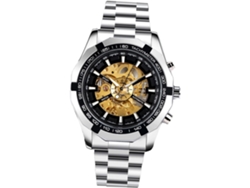 Ciieeo Reloj Mecánico Esqueleto Estilo Elegancia Batería Hombre Aleación Esfera Clara Adecuado Asistir