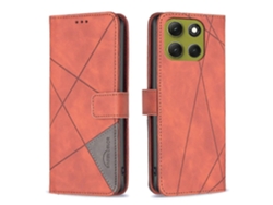 Funda Para Motorola Moto G86 5g, De Piel Con Diseño Geométrico Y Función Atril, En Colores Binfen