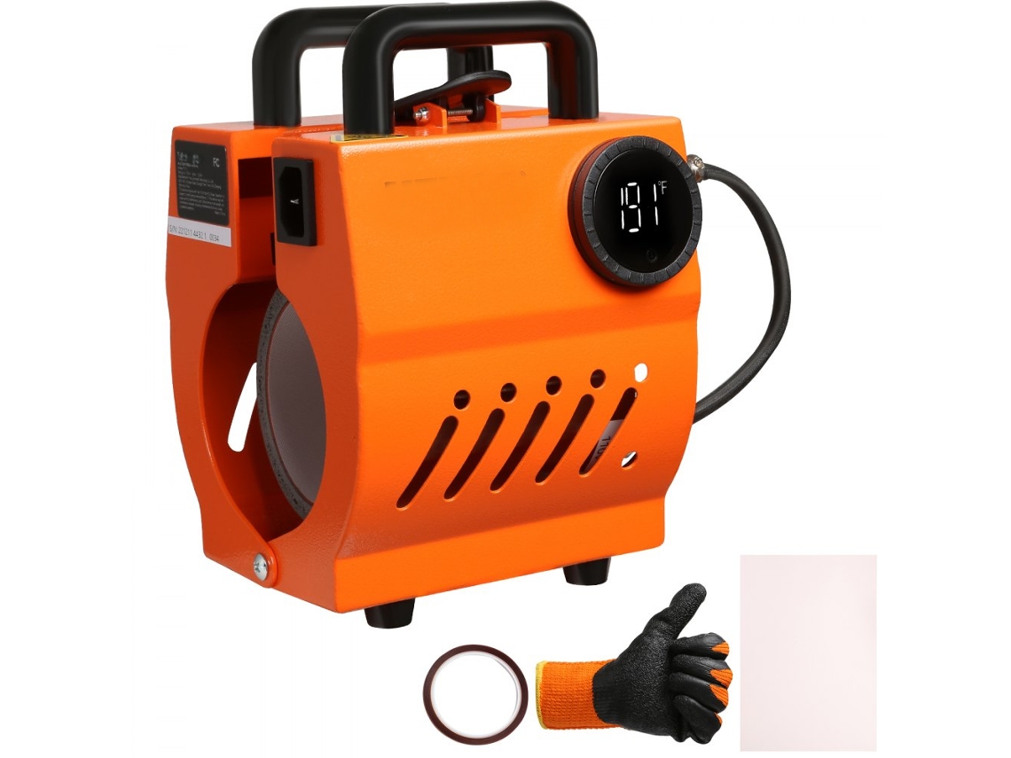 Prensa térmica para tazas y vasos de cerámica o acero inoxidable Tekmaquinas de 320 W