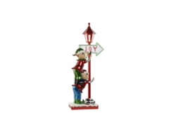 Figura de Elfo em Resina com Led, Poste de Luz, 35x28,5x81cm ALEXANDRA HOUSE LIVING