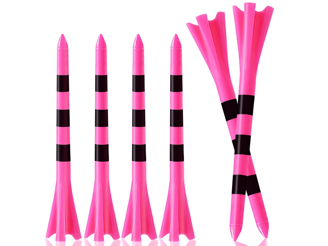 Juego de 50 tees de golf, color rosa Accesorios para tees de golf Digitallab