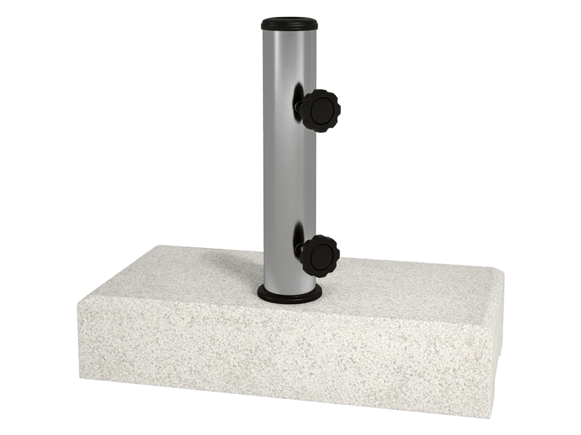 Base Granito Sombrilla 25kg Mástiles Ø32/38/48 Mm Gris