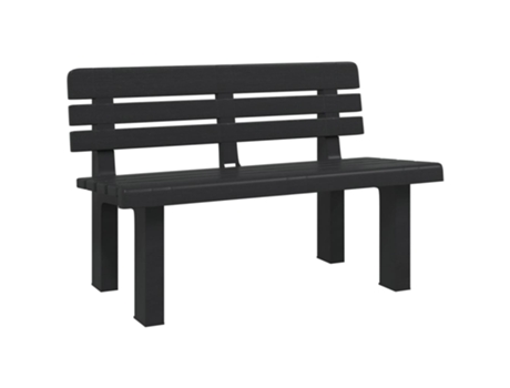 Banco De Jardín VIDAXL Antracita Polipropileno (110x52x71 cm)
