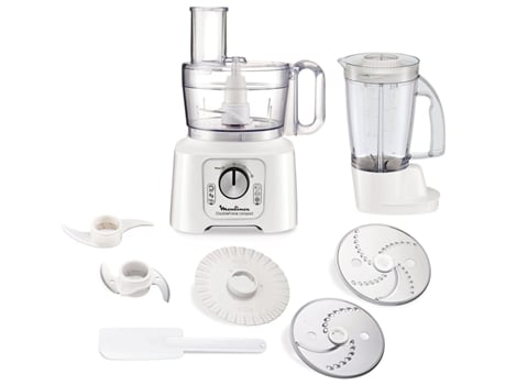 Procesador de Alimentos MOULINEX Fp544111 2.2L 800W con Batidora de Vaso Blanco